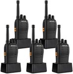 Retevis RB668 Walkie Talkie, Professional Two Way Radio Rechargeable, PMR446 Emergency Alarm, LED Flashlight, H777 New Version, Hands Free Walkie Talkies for Adults, Retail Store (Black, 5 Pcs)