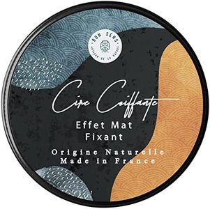 Cire pour Cheveux Homme Naturelle - 100/100 Yuka - Cire Coiffante pour Cheveux et Barbe - Fabriquée en France - 45g