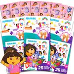 Nick Shop Dora The Explorer Party Favors Bundle Pack ~ 150 Dora Stickers and 75 Dora Temporary Tattoos for Kids (Dora The Explorer Birthday Party Supplies)