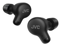 JVC New Marshmallow True Wireless Earbuds Headphones, Long Battery Life (up to 28 Hours), Sound with Neodymium Magnet Driver, Including Memory Foam Earpieces - HAA18TB (Black)