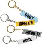 Custom Licence Plate Keychain, Pers