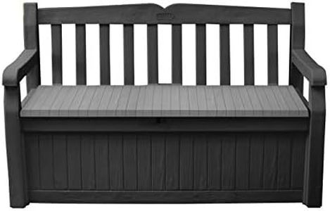 Keter Solana 70 Gallon Storage Bench, Graphite