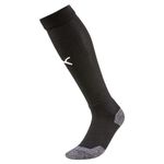 PUMA mens Team Liga Socks, Puma Blackpuma White, 3.5-6 US