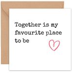 Felbridge Studio - Anniversary Card - Anniversary Card for Husband Wife - Husband Anniversary Cards - Him Her Women Men Gay Fiancé - Golden 60th 50th 1st Ruby 10th First Happy Wedding Gift -14cm