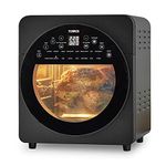 Tower T17051BLK, Vortx XL 14.5L 5-in-1 Digital Air Fryer Oven with Rotisserie, 1700W Power, Black