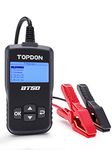 Car Battery Tester 12V, TOPDON BT50 Battery Load Tester with Battery Health Check Cranking & Charging Test, Digital Auto Battery Analyzer for Car Truck Motorcycle ATV SUV Boat Yacht