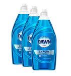 Dawn Ultra Liquid Dishwashing Dish Soap, 3X More Platinum Advanced Power Clean - 24 Fl oz x 3 Count (Total 72 Fl oz)