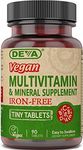 Deva Nutrition Vegan Tiny Iron Free Multivitamin Tablets, 90 Count