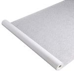 3 x 50 Ft Leaf Imprint White Aisle Runner for Wedding Ceremony, Receptions, Indoor and Outdoor Banquets, Prom Nights