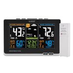 La Crosse Technology 308-1414B Wireless Atomic Digital Color Forecast Station with Alerts Black