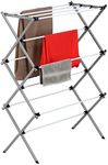 Honey-Can-Do DRY-01306 Folding 42-Inch Clothes Drying Rack, Silver/White