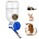 Choco Nose Patented No-Drip Water Bottle/Feeder for Guinea Pigs/Hamsters/Bunnies/Ferrets/Other Small Pets, Critters and Animals - for Cages, Crates or Wall Mount. 10.2 oz. Nozzle 10mm, Blue (C128)