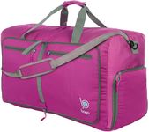 Bago Medium Duffle Bag for Travel Women & Men. Durable Lightweight Foldable Travel Duffel Bags For Traveling Women. 60L Duffle Bags For Overnight Bag With Shoe Compartment Collapsible Weekender duffel