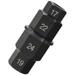 Acymner Motorcycle Front Axle Hex Tool | Universal Hex Allen Spindle Socket Adapter Set 3/8" 17mm 19mm 22mm 24mm (1 Pack)