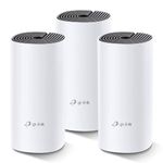 TP-Link Deco M4 Whole Home Mesh Wi-Fi System, Up to 4000 sq ft Coverage, Qualcomm CPU, Dual-Band AC1200 with Gigabit Ports, Compatible with Amazon Echo/Alexa, Parent Control, Pack of 3