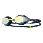 TYR Black Ops 140 EV Racing Mirrored Adult Fit Swimming Goggles (Gold/Navy/Yellow)