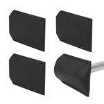 Linkidea 4 Pack Safety Razor Head Protector Cover, Shaving Travel Cover Handmade, Double Edge Safe Shaver Travel Accessories (Black)