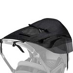 AUPOWER Buggy Universal Pram Sunshade with Viewing Window Pushchair for Strollers Pushchairs UV Protection and Water Resistant, Black