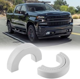 TECHPICCO Tow Hook Covers Fit for Chevy Silverado 1500 2007-2026/GMC Sierra 1500 2007-2018, Customized Car Tow Hooks Compatible with Chevrolet Silverado 1500 Accessories 2007-2026 (White)