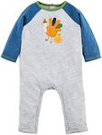 Mud Pie Baby Boy Bodysuit, Turkey Pumpkin, 6-9 Months