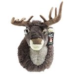 Snow White Motion Activated Singing Reindeer Head 40cm, Brown