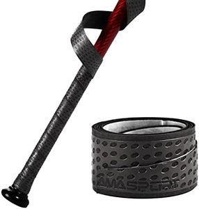 insum Baseball Bat Grip Tapes Softball Bat Wrap Grip Tape 1.1mm (Black)