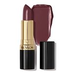 Revlon Super Lustrous Lipstick, High Impact Lipcolour with Moisturising Creamy Formula, Infused with Vitamin E and Avocado Oil in Plum / Berry, Naughty Plum (045)