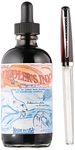 Noodler's Ink Refills Polar Black 4.5oz w/Free Fountain Pen Bottled Ink