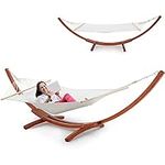 ECOTOUGE 12 FT Wooden Hammock with 