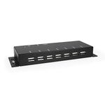 Coolgear Metal 7-Port USB 2.0 Powered Hub for PC-MAC with Power Adapter