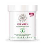 Dog Eye Wipes | Tear Stain Remover For Dogs Eyes | Remove Dog Eye Crust & Eye Discharge | Biodegradable Pre-soaked Textured | Safe & Easy Cleaning For Dogs & Cats | Pack Of 100