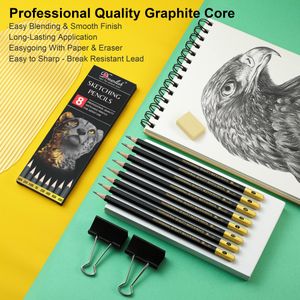 Sketching Pencils Set – 8-Piece Drawing Art Kit