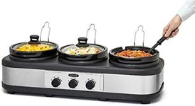 BELLA Triple Slow Cooker and Buffet