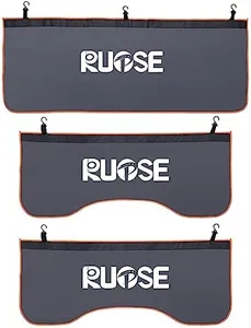 RUPSE 3 Pcs Fender Protectors for Mechanics,Microfiber Leather Car Fender Cover Mats Pads,Mechanic Magnetic Fender Protector Mat with Hooks