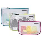 Travelon Set of 3 Assorted Piped Pouches