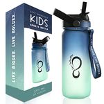 Kids Water Bottle | Insulated 20oz Child Waterbottle with Easy Sip Straw | No Spill Leak Proof, BPA Free & Dishwasher Safe | Twilight Design