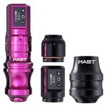 Mast Tattoo Gun Pen Machine, Fold Pro Cordless Year of Dragon Edition Tattoo Machine Gift, Power Motor by Mcore-C3 (Pink)