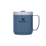 Stanley Classic Legendary Camp Mug 0.35L - Keeps 1.5 Hours Hot - 3 Hours Cold - Dishwasher Safe - Stainless Steel Camping Mug - BPA-Free Travel Mug - Hammertone Lake