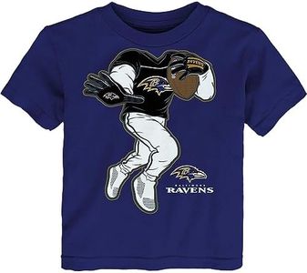 Toddler Purple Baltimore Ravens Stiff Arm T-Shirt