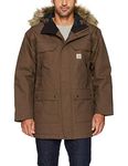 Carhartt Men's Quick Duck Sawtooth Parka Coat, Dark Canyon Brown, X-Large Regular