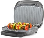 Salter EK4366 Cosmos Electric Health Grill - Non-Stick Griddle Plate & Panini Press, Large Sandwich Toaster, Drip Tray, Automatic Temperature Control, Compact, Indoor Cooking With Little To No Oil