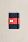 Moleskine MM711 Classic Hard Cover Notebook, Address Book, Pocket, Black