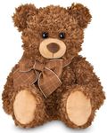 Bearington Lil' Reggie Brown Plush Stuffed Animal Teddy Bear, 12 inches