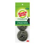 Scotch-Brite Stainless Steel Scouring Pad, 3-Pad