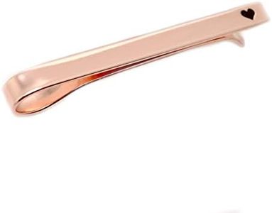 Personalized Copper Tie Clip - Necktie Pinch Clip - 7th Anniversary Valentine's Gift for Men
