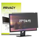 LAMA 27 Inch Computer Privacy Screen Protector, Universal Computer Monitor Privacy Filters (WxH:598mm*337mm), Anti-Spy/Anti-Scratch/Anti-Glare Protector for Widescreen Monitors(16:9)