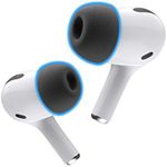 Foam Masters Memory Foam Ear Tips for AirPods Pro 1st & 2nd Gen | Comfortable | Secure | Better Noise Cancellation | Version 3.0 Replacement Buds (Medium - 3 Pairs, Black)