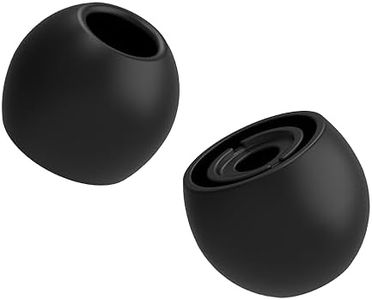 HiFiGo Divinus Velvet Silicone Earphones Ear Tips for Nozzle Size 3-5mm, Replaceable HiFi IEMs Earbuds Smoothly Deeply Eartips with 5 Size (L(3 Pairs))