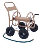 Liberty Garden Products 870-M1-2 Industrial 300-4 Wheel Garden Hose Reel Cart-Tan