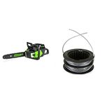 Greenworks PRO 80V 16-Inch Cordless Chainsaw + .080-Inch 80V Front Mount String Trimmer Replacement Spool